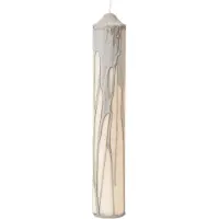Ferm Living Dryp Pilar Kaars Warm Grey | 30 cm