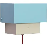 Hubsch - Arte Wall Lamp - Blue/Sand - 22x12xh17cm