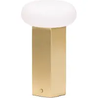 Hubsch - Low Portable Lamp - Brass - 12x12xh20cm