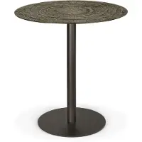 Ethnicraft Blend Tafel Ø70 Cm Donkerbrons / - Eettafels & bartafels Mineraalpoeder Ray Whisky - 25935