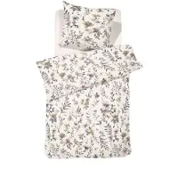 Cinderella Dekbedovertrek Botanica Beige Flanel-140 x 200 / 220 cm | 1-Persoons
