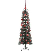 vidaXL Kunstkerstboom met 150 LED Groen 150 cm PVC en Plastic en Staal