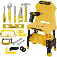Stanley Jr. Werkbank m. Werkzeuge - Gelb - Stanley Jr. - One Size - Werkzeug