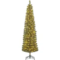 Black Box Trees Charlton Kunstkerstboom met LED - H185 x Ø53 cm - Groen