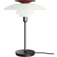 Louis Poulsen Design Tafellamp PH 80, alu / grijs / zink, Woon-/ Eetkamer, Aluminium, Scandinavisch, tafellamp