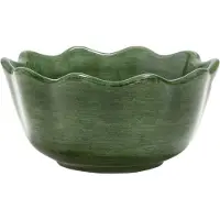 Mateus Oyster Kom 13 Cm Woudgroen - Serveerkommen Keramiek Forest Green - EFG24G