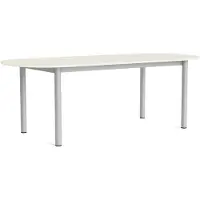 HAY Annex Tafel Langwerpig 95x220 Cm Aluminium / - Eettafels & bartafels Linoleum Cotton Cream - AF196-F293-AT15