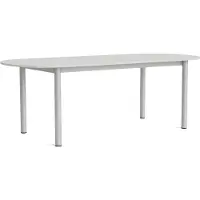 HAY Annex Tafel Langwerpig 95x220 Cm Aluminium / - Eettafels & bartafels Linoleum Sky Grey - AF196-F293-AT12