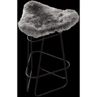 Cuero Design Iceland Barkruk 65 Cm Zwart / - Barkrukken Staal Shorn Grey - 1661211