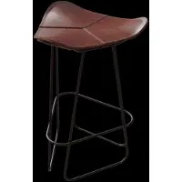 Cuero Design Pampa Barkruk 82 Cm Zwart / Eikkleurig - Barkrukken Staal Oak - 1601611