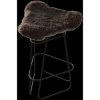 Cuero Design Iceland Barkruk 65 Cm Zwart / - Barkrukken Staal Shorn Brown - 1661311