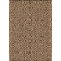 Layered Basket Weave Tapijt 300x400 Cm Bruin - Geweven vloerkleden Sisal Brown - PLSIBR300400