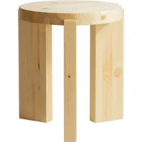 Vaarnii 001 Stool kruk Mat geolied en gewaxt grenen, Ø40x44 cm