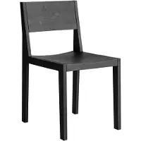 Vaarnii 016 Maasto Dining Chair stoel Zwart gebeitst grenen