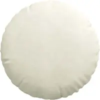 vidaXL Zitkussens 2 st Fluweel Crème Ø50 x 19 cm