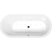 Polysan Astra O Whirlpoolbad, 165x75x48cm, Highline Hydro-Air, chroom