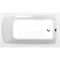 Polysan Lily Whirlpoolbad, 120x70x39cm, Active Hydro-Air, chroom