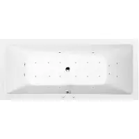 Polysan Krysta Whirlpoolbad, 180x70x39cm, Active Hydro-Air, chroom