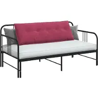 vidaXL Rugkussen Wijnrood 140 x 50 cm Corduroy stof