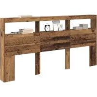 vidaXL Hoofdbord Oud Hout Bewerkt hout