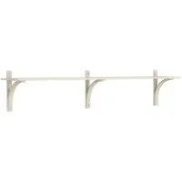 Swedese Levi plankrek 1 plank Witgepigmenteerd essen-messing, 180 cm