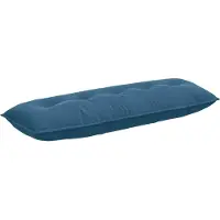 vidaXL Rugkussen Blauw 140 x 50 cm Corduroy stof