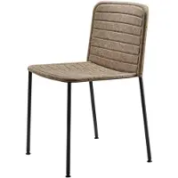 Please wait to be seated Flax Stacker Eetkamerstoel - Stoelen Staal Beige - 1002500