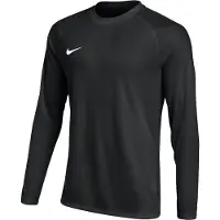 Nike Dri-FIT Park VIII Voetbalshirt Lange Mouwen Kids Zwart Wit