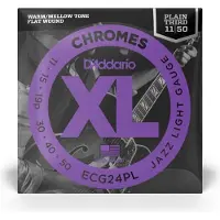 D'addario And Co 11-50 Jazz Light, Plain Third, XL Chromes