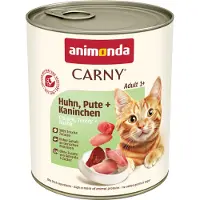 Animonda Carny 6x800g Adult Kalkoen, Kip & Garnaal Kattenvoer