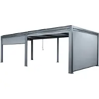 Suns Maranza Rolgordijn 330 cm Matt Royal Grey zijkant