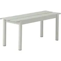 Muuto Linear Steel bank 110x34 cm Grey (RAL 7044)