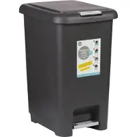 Urban Living Zwarte pedaalemmer 15 L