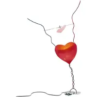 Ingo Maurer One From The Heart Tafellamp Rood - Tafellampen Kunststof Red - 4077000