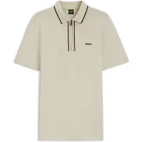 BOSS Functioneel shirt 'Philix GOC' beige / camel / zwart / wit