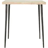 House Doctor Slated bijzettafel ijzer hout