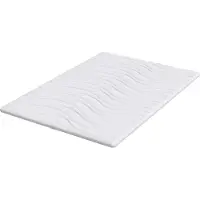 vidaXL Matras Topper Wit 140 x 190 cm Knit Stof