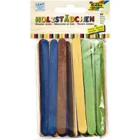 Folia Paper Stokje folia hout assorti | 10 stuks