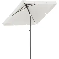 LifeGoods Parasol - Incl. Hoes - 30° Kantelbaar - Waterdicht - Crème - 200 x 125 cm