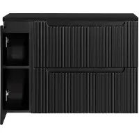 En.casa Wastafelonderkast Newport met lades en deuren 60x100x40 cm zwart []