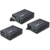 Planet Technology GT-805A Medienkonverter, SFP 10/100/1000Base-T to SFP Open Slot, Incl. PSU Without SFP Module