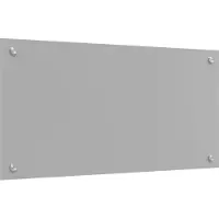 vidaXL Keukenachterwand Lichtgrijs 80 x 40 cm gehard glas