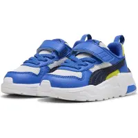 Puma Trinity 2 LT sneakers lichtgrijs/blauw Jongens/Meisjes Mesh Meerkleurig - maat 20