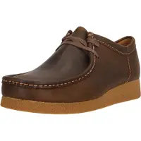 Clarks Veterschoen 'Wallabee' donkerbruin