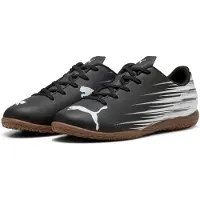 Puma Attacanto II IT junior voetbalschoenen zwart/wit Jongens/Meisjes Imitatieleer - maat 34