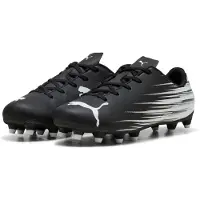Puma Attacanto II Gras / Kunstgras Voetbalschoenen (MG) Kids Zwart Wit