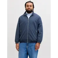 Jack & Jones Heren plus size bomberjack jjerush zomerjas effen donker