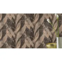 Rasch Betonlook Behang - Industrieel Zwart/Goud 10m x 0.53m