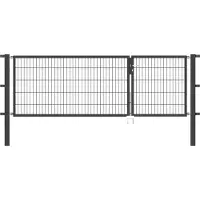 Alberts Deur met dubbel hek 300 cm breedte (100 + 200 cm), in verschillende hoogten