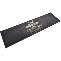 vidaXL Keukenmat wasbaar keukenprint 45x150 cm fluweel zwart